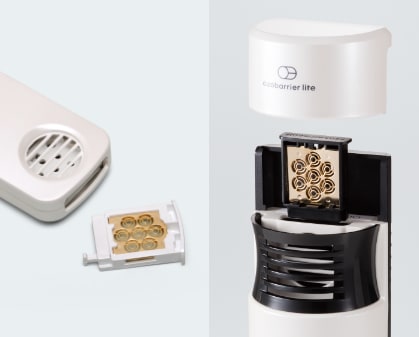 オゾバリアは簡単なプレート交換により、常に最適な状態でご利用いただけます。