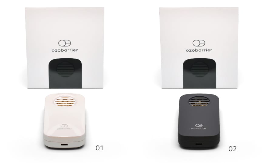 オゾバリア（モバイルタイプ）本体（パールホワイト / ダークグレー）