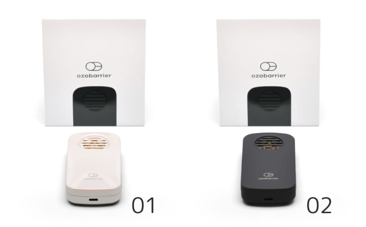 オゾバリア（モバイルタイプ）本体（パールホワイト / ダークグレー）